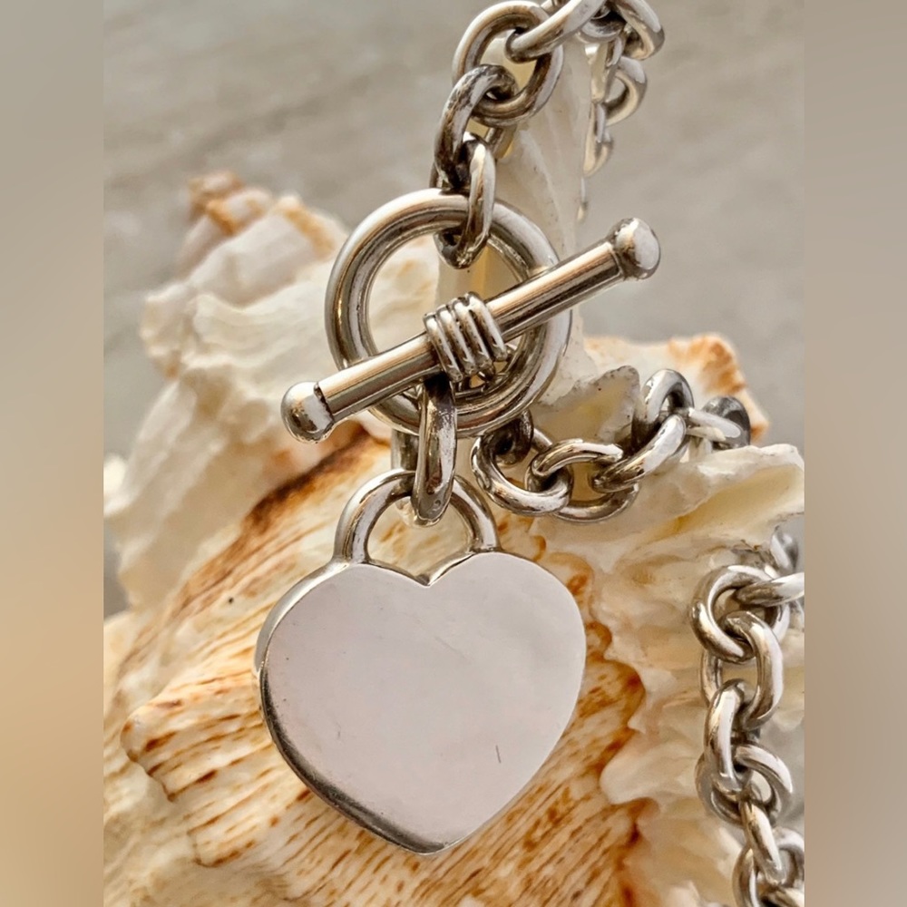 New Handcrafted Peruvian 950 Silver Necklace With… - image 2